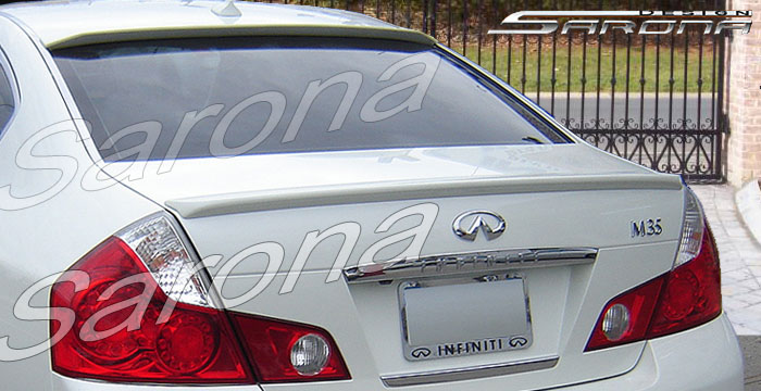 Custom Infiniti M35 Trunk Wing  Sedan (2008 - 2010) - $239.00 (Manufacturer Sarona, Part #IF-026-TW)